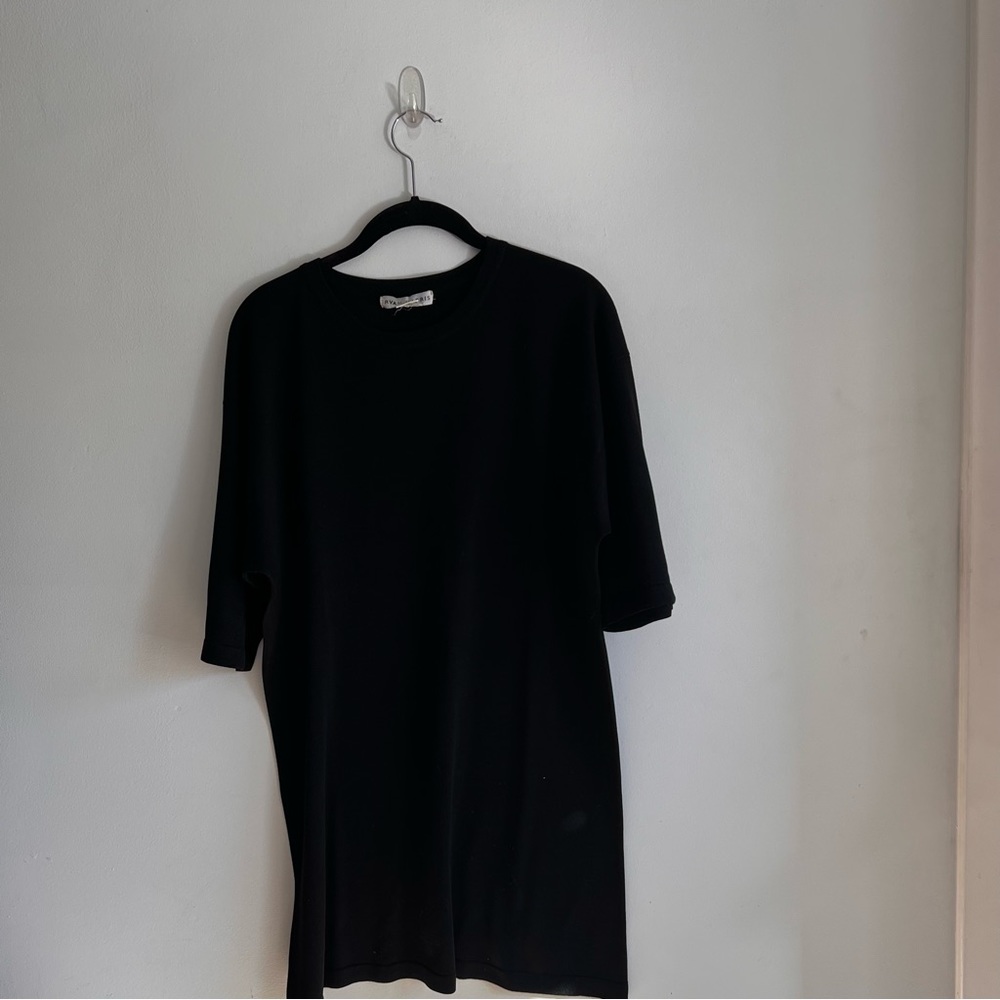 Ryan Harris men’s black short sleeve silk sweater size large
